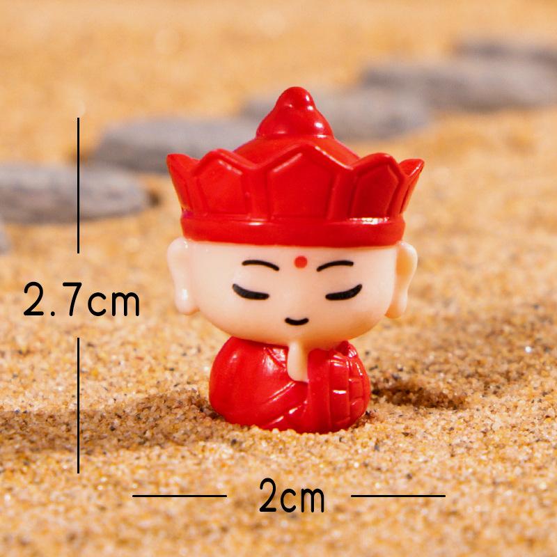 Micro-landscape Journey To The West, Cute Resin Doll, Cartoon Sun Wukong Car Model Decorative Item