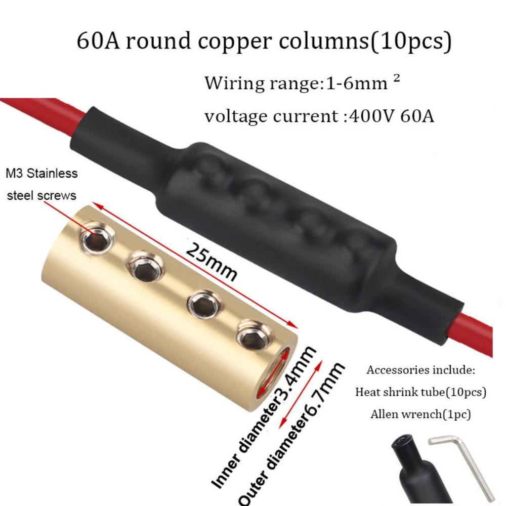 High Current Electrical Wire Connector 10/20/60A Wire Connector Nut Kit  Circuit Layout