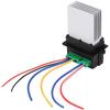 7701048390 Blower Resistor Blower Regulator Heater Motor Blower Fan Resistor with Wiring Plug Harness for   6441L2