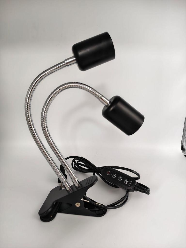 Doppelstecker Reptilienwärmelampe: Schildkröten Sonnenplatz- & Kalziumergänzungslampe für US/EU