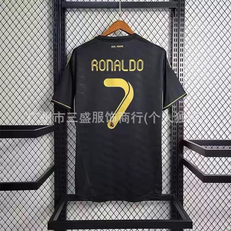 Großhandel Vintage Barcelona Real Madrid Paris AC Santos Spanien Messi Rokaka Ronaldo Trikot