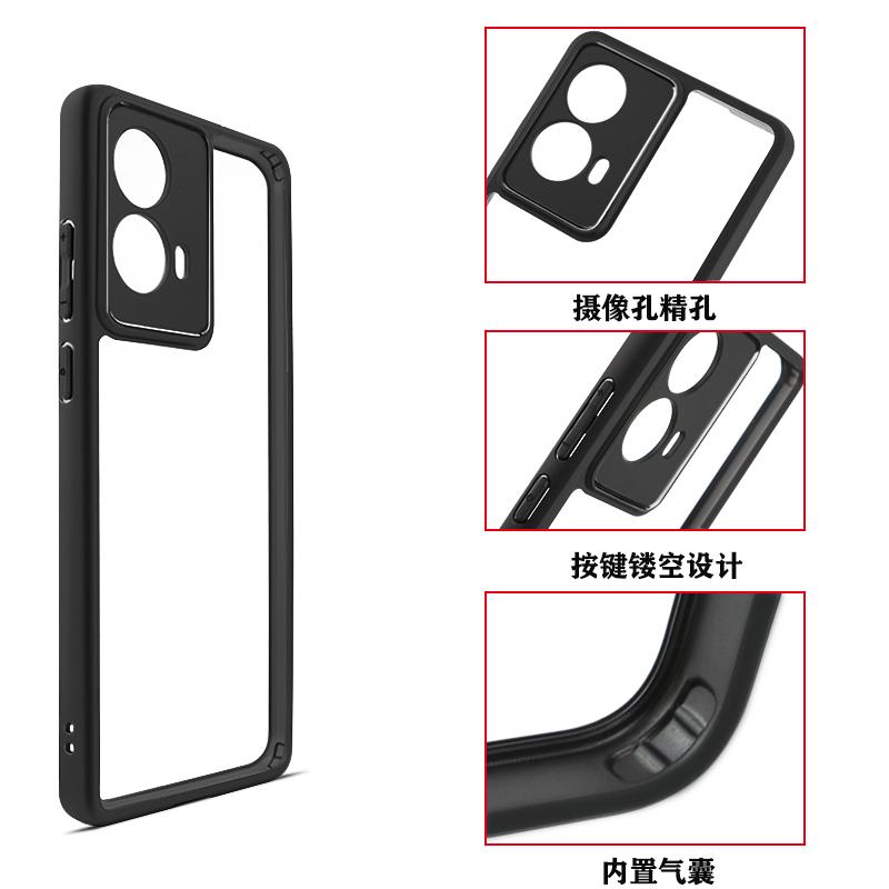 For Motorola Moto G85 Case Motorola Moto G85 Cover Luxury Clear PC + TPU Shockproof Silicone Phone Back Cover Motorola Moto G85
