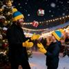 1 Stück/2 Stück/3 Stück Cosplay Lustige Mütze und Handschuhe, Charakterpark Winter Warme Strickmütze Weihnachtskostüm Zubehör für Neujahr