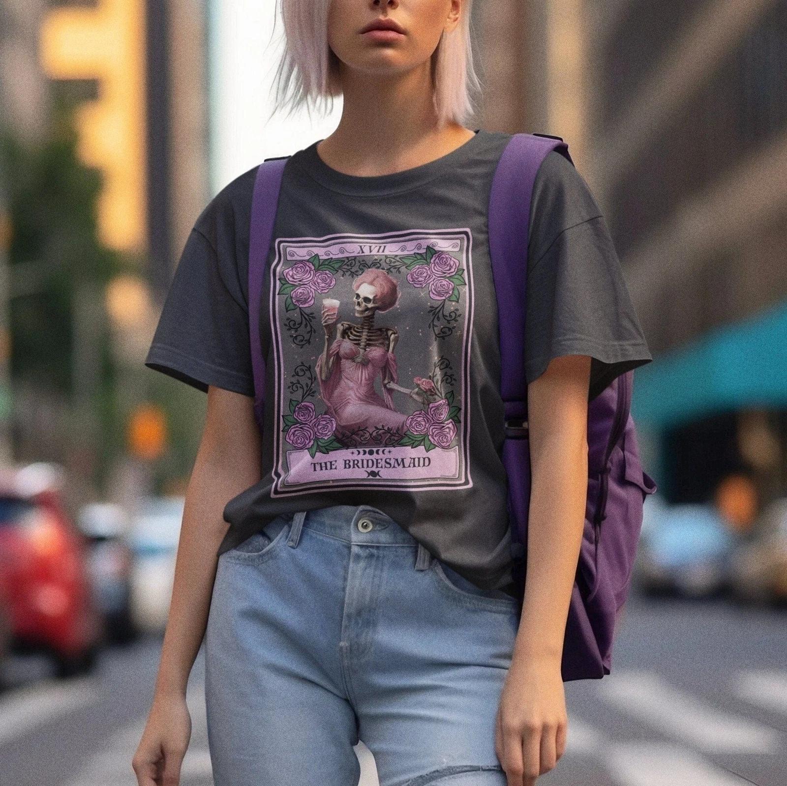 The Bridesmaid Tarot Card Shirt, Bachelorette Party M