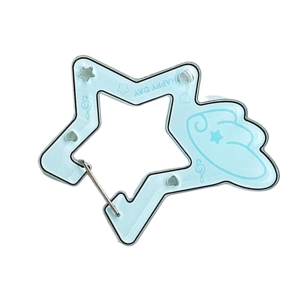 Creative Star Shaped Acrylic Keychain Hook For Bags Personalized Girls Gift Durable Carabiner Pendant