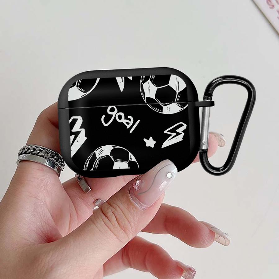 

Case For Airpods Pro Pro2 1 2 3 4 Pro3 Earphone Cases Cover Football Design Airpods 4