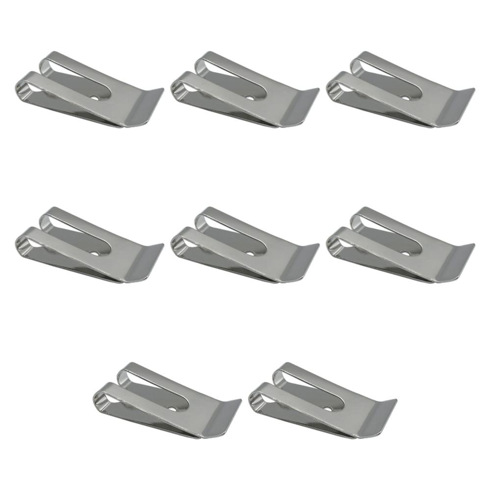 Gürtelclip aus Metall, Holster, Scheide, Gürtelclip, Doppellöcher, Schnalle, Federhaken, Gürtelclip, Schlaufe, Verschluss, Zubehör für Geldbörsen, Beutel