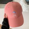 New Cute Embroidered Dolphin Baseball Cap Women's Spring and Summer Versatile Face Small Sunshade Sun Protection Cap Tide