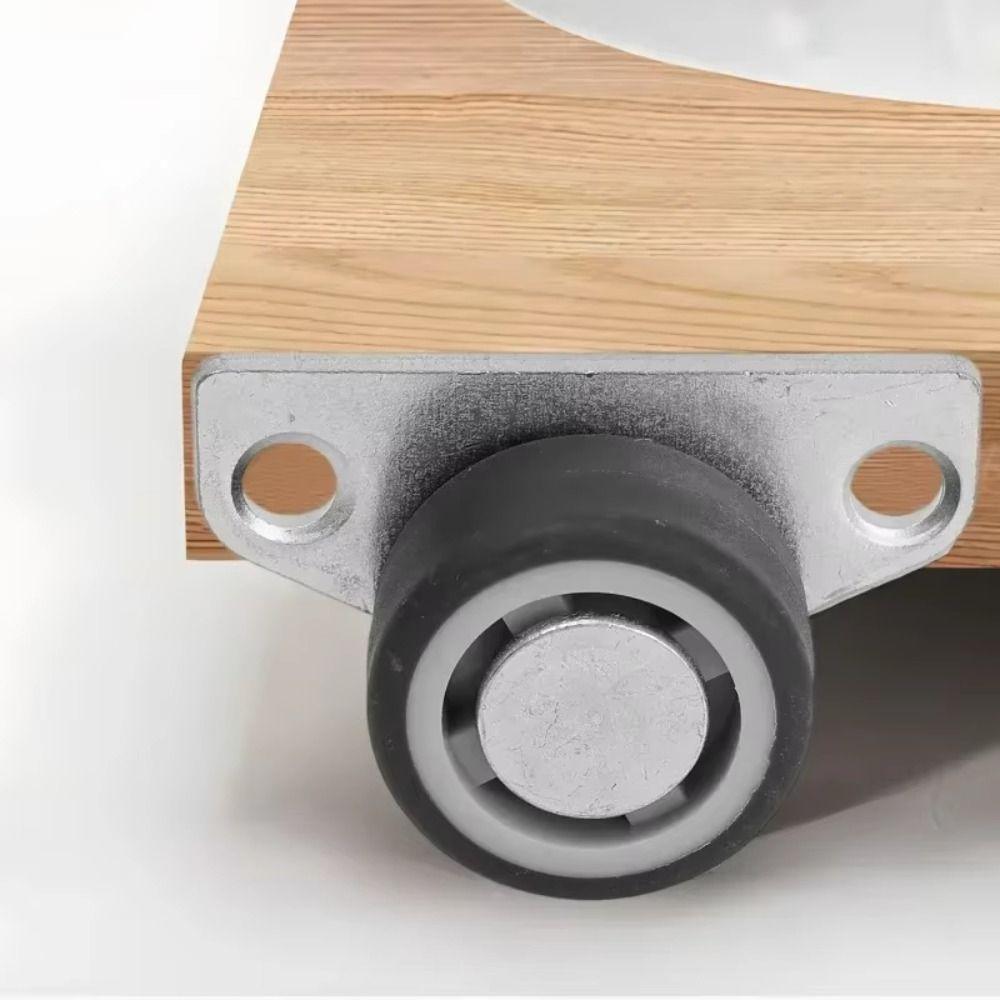 Silent Mini Side Mount Caster Universal Pulley Furniture Casters Strong Support Rotation Door Hanging Bottom Wheel Drawer