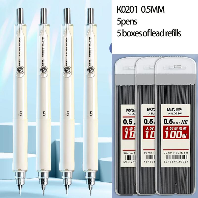 M&G Pencil Refill 2B/HB 0.5mm 0.7mm Graphite Refill Mechanical Pencil Refill Plastic Auto Replacement Pencil Refill