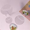 5Pcs Ita Bag Pins Badge Protector Case Laser Shining For Anime Badges Decoration Ita Bag Accessories Transparent Storage Case