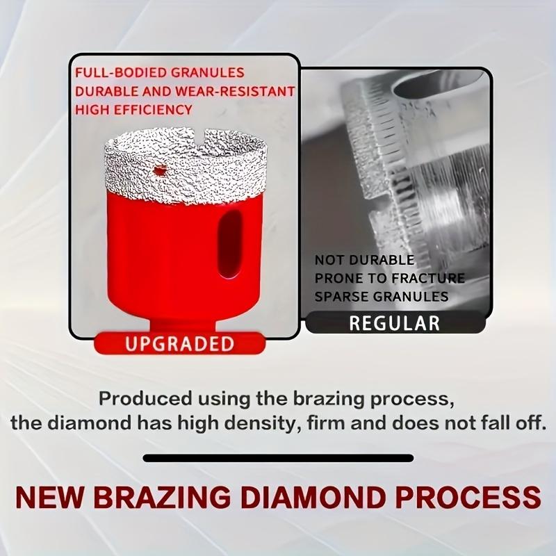 סט 12 יחידות חותך חורים לאריחי גבס ערכת כלי חותך חורים כלי קידוח לאריחי פורצלן מלאים, גרניט, שיש, אבן קרמית