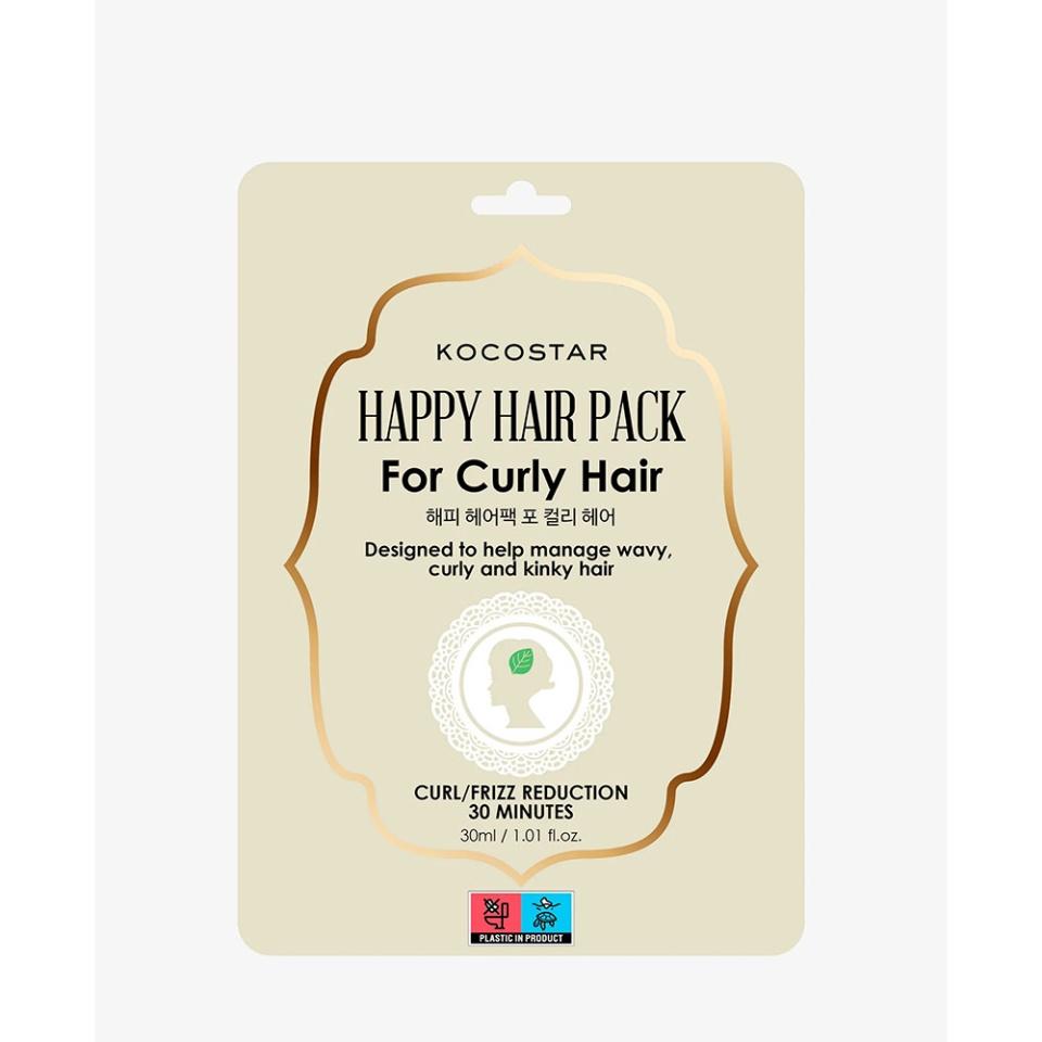 

KOCOSTAR Happy Hair Pack For Curly Hair Маска-шапочка для кудрявых волос 30мл