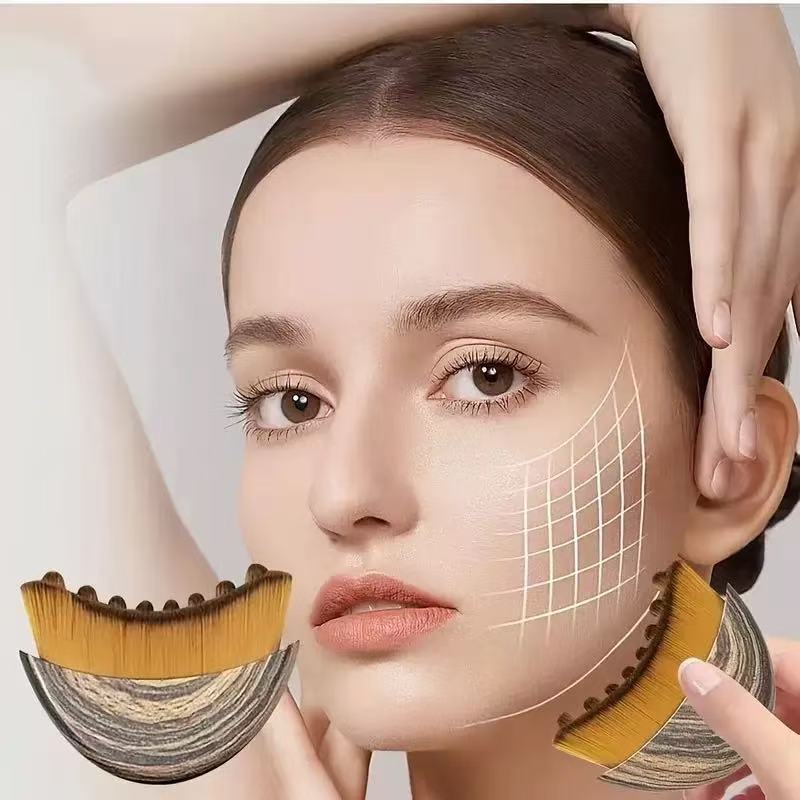 Lymphatic Contour Face Brush, Lymphatic Drainage Massager Facial Massager Face Chin Skin Sculpting Tool for Face,Ergonomically