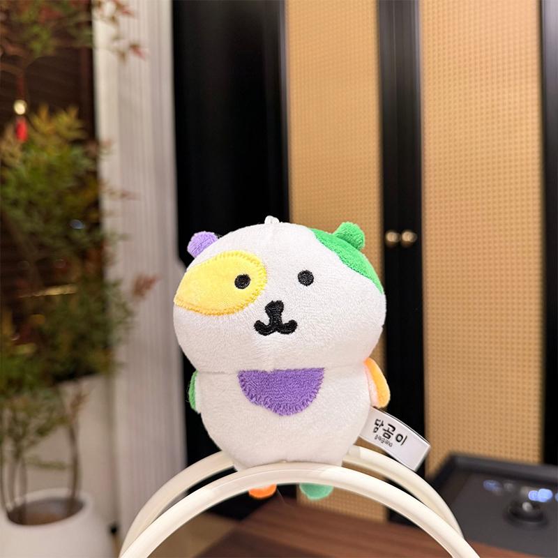 

Cute Fun Plush Self-Mocking Bear Doll Keychain Pendant Backpack Hangings Decoration Gifts A2