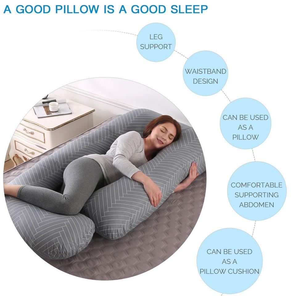 J-Shape Side Sleeper Pillow Pregnancy Pillow Positioning Pillow Nursing Pillow