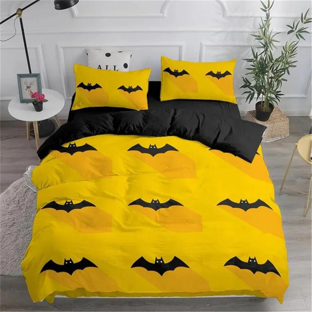 Vampire Bats Bedding Set 3D Printed Soft Polyester Duvet Cover Set Single Double Twin King Size Teens Adults Night Elves Animals