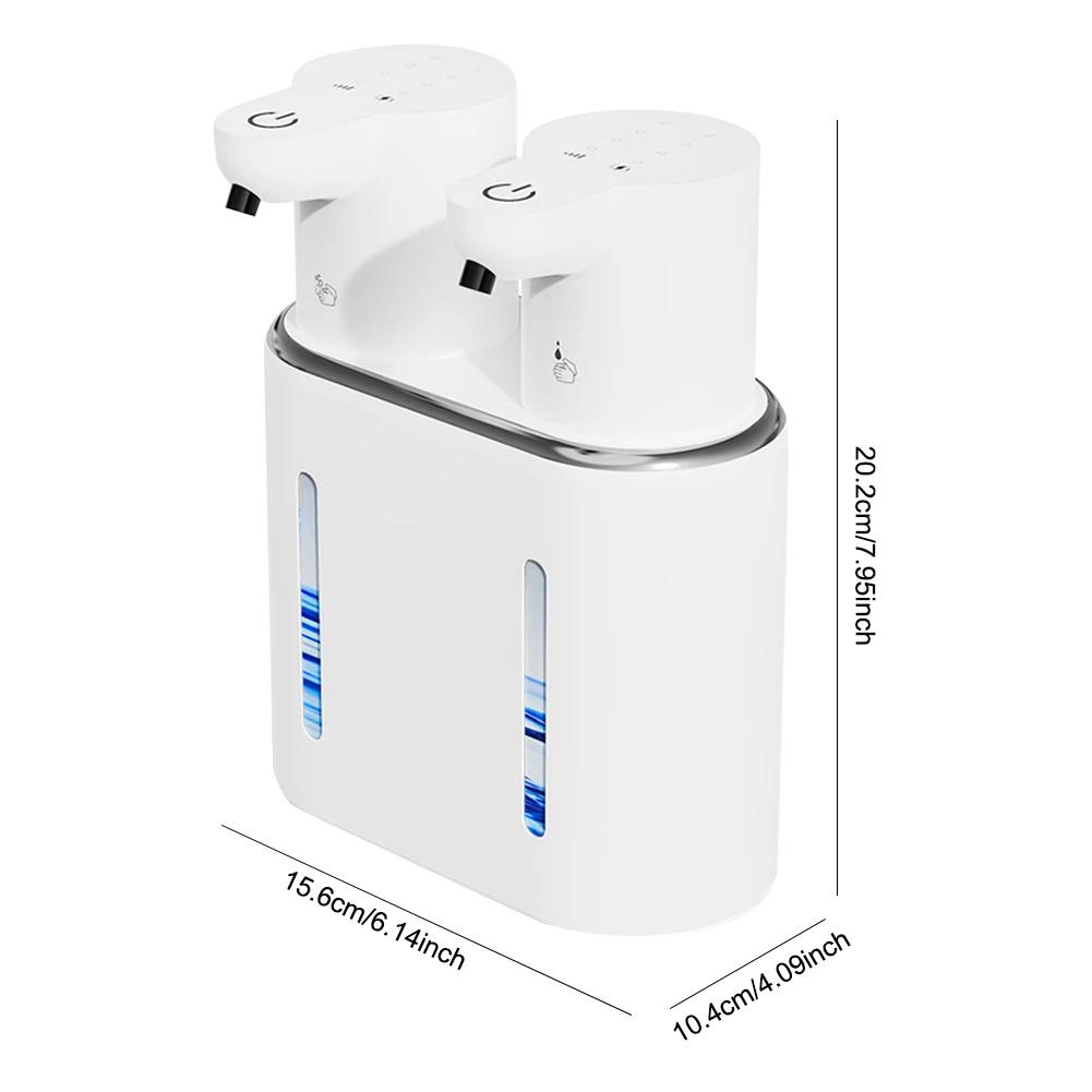 400/380ML Automatic Soap Dispenser Wall Mounted Double Head Washing Pump Machine  Touchless Electric Soap Sanitizer For Bathroom