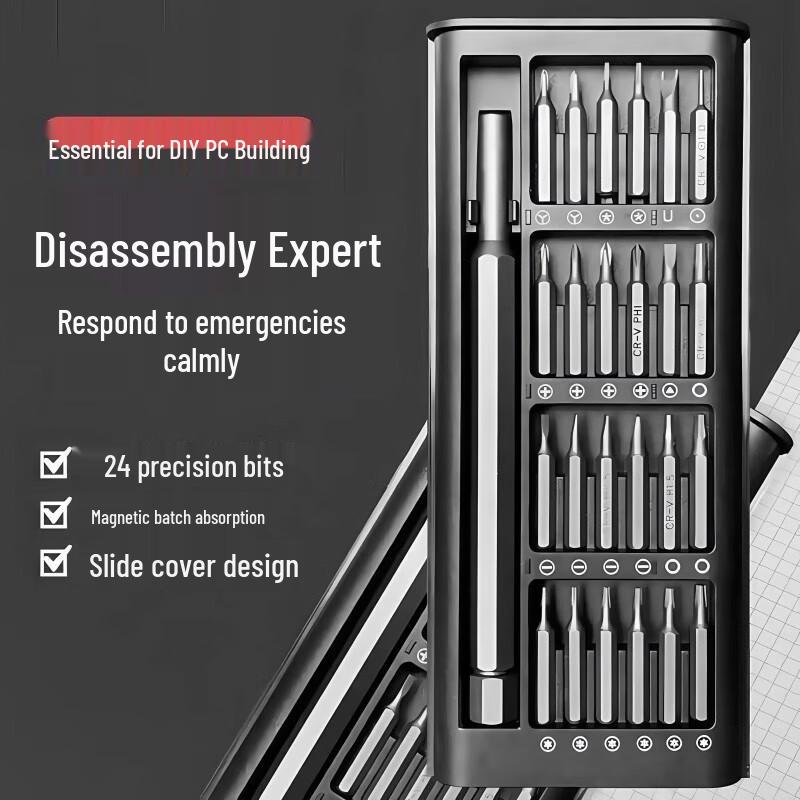 25-Piece Precision Screwdriver & Tool Kit