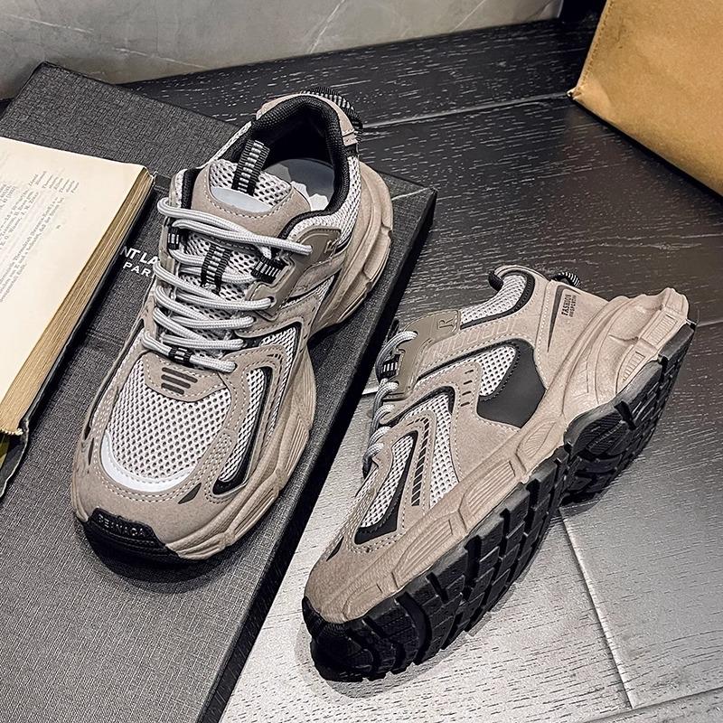 Internet Celebrity Fried Street Dad Shoes Girl 2025 Autumn New Show Feet Small Platform Sports Shoes Student Versatile Casual Shoes