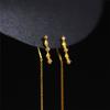 POMOiii Trendy Long Wire Hanging Earrings Women Romantic Ear Accessories For Dance Party Fancy Birthday Gift Wedding Jewelry