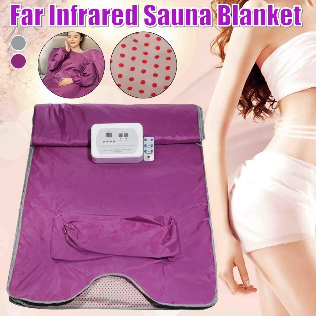 

Костюм для детоксикации и похудения 650 Вт 73,32x31,5 Домашний спа-салон Машина для похудения 110 В/220 В Дальнее инфракрасное одеяло-сауна Silver