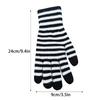 Winter Men Knitted Gloves Mobile Phone Touch Mitten Thicken Striped Striped