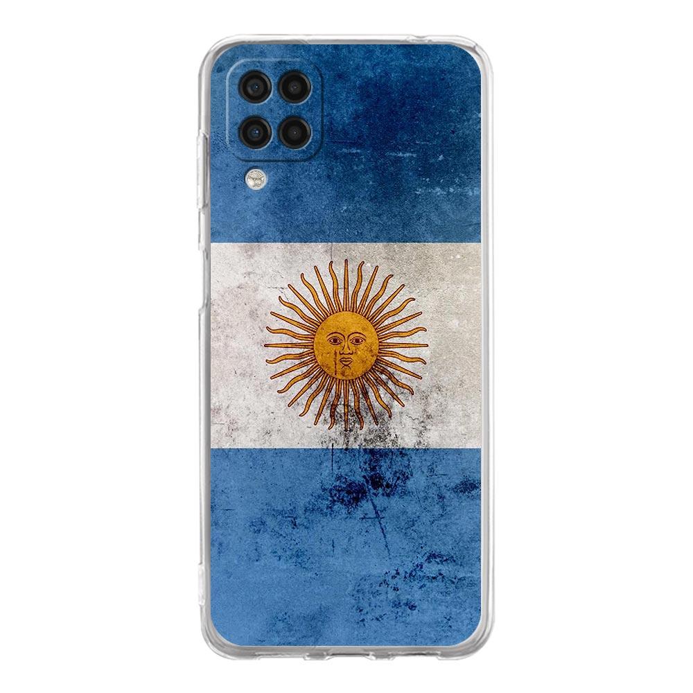 Argentina Vlajka Fotbal 10 Pouzdro na telefon Pro Samsung Galaxy A51 A71 A21S A12 A11 A31 A41 A03S A13 A33 A73 A53 A52 A32 5G Průhledný kryt