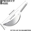 Stainless Steel Pasta Strainer with Handle –Insert Pot Drainer for Spaghetti, Noodles, Fruits & Vegetables