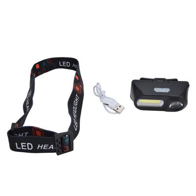 Latarka czołowa LED USB Mini Regulowana Latarka na głowę do Kempingu Wędrówek Outdoor