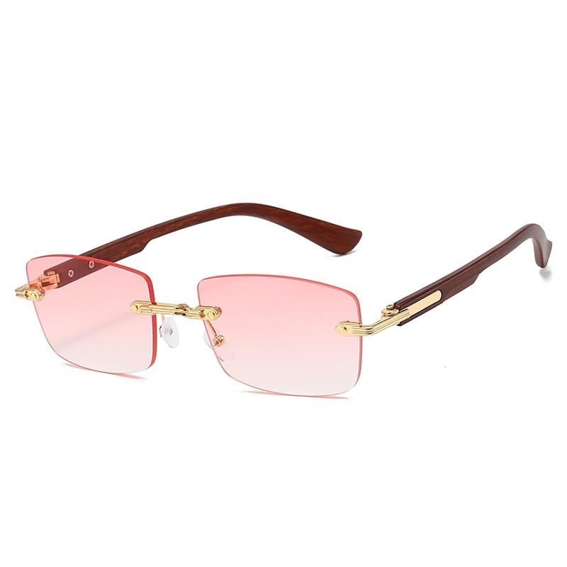 Retro Fashion Rimless Round Sunglasses Women Men High Quality Luxury Brand Sun Glasses Outdoor Driving Lady Man Eyewear UV400