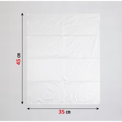 Japan Packs Semi-Transparent Garbage Bags, 35cm Wide x 45cm Long, 0.010mm Thick, Approximately 5L Capacity, 50 Bags, Room Project, For Indoor Use, Pla