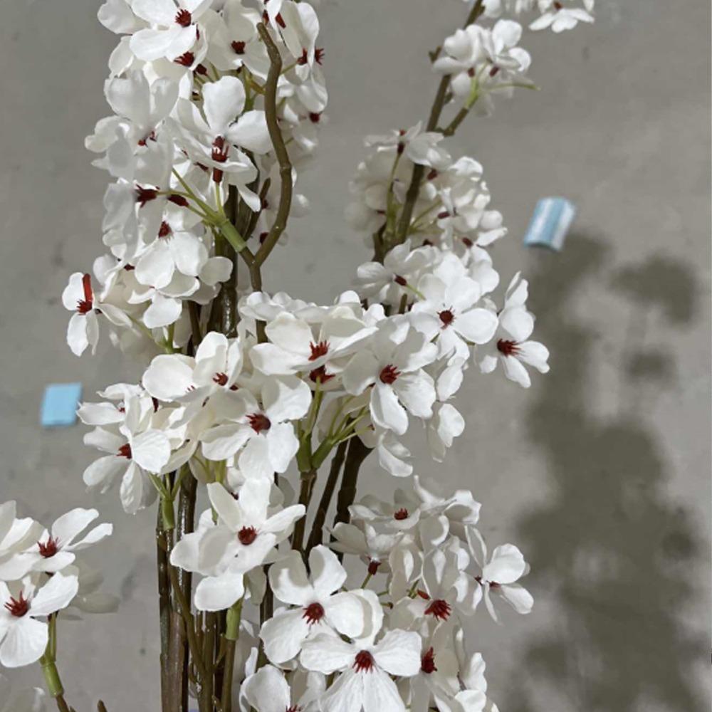 Flexible Silk Pear Blossom 100cm Fake Plants Artificial Pear Blossom Branches Outdoor Decor