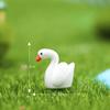 50 Stück Mini-Gänse Harz Winziger Schwan Miniatur Dekor Figur Puppenhaus Garten Dekor Kunststoff Mikro-Landschaftsverzierung Kuchen DIY Basteln
