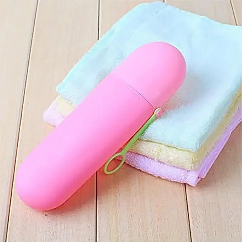 Portable Toothbrush Toothpaste Case Cover Holder, Hiking Camping Toothbrush Storage Box, Wash Cup, Cosmetic Capsule Case