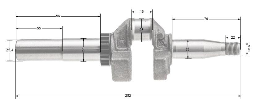 Arbore Cotit B&S Seria 675 Supape Sus 104M02 Modele Noi Piesă Originală 595241