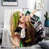 Coperta in Flanella con Fantasia Avril Lavigne, Alta Qualità, Confortevole per Tutte le Stagioni, Decorazione per la Casa, Calore e Comfort, Perfetta per Regali.