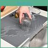 Dish Mat Kitchen Drying Silicone Raised Stripes Outlet Design Countertop Sink Draining Pad Nonslip Tableware Insulating Mat