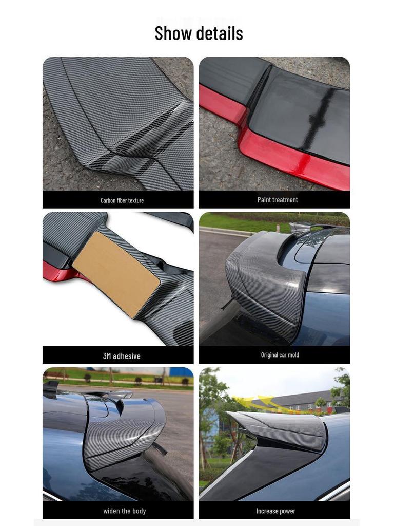 Carbon Fiber Rear Spoiler & Diffuser for 2020 Ford Escape