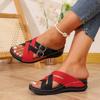 Fashion New Women Wedge Slippers Vintage Anti-slip Slippers Premium Orthopedic Open Toe Sandals Casual National Style Shoes Slides Women