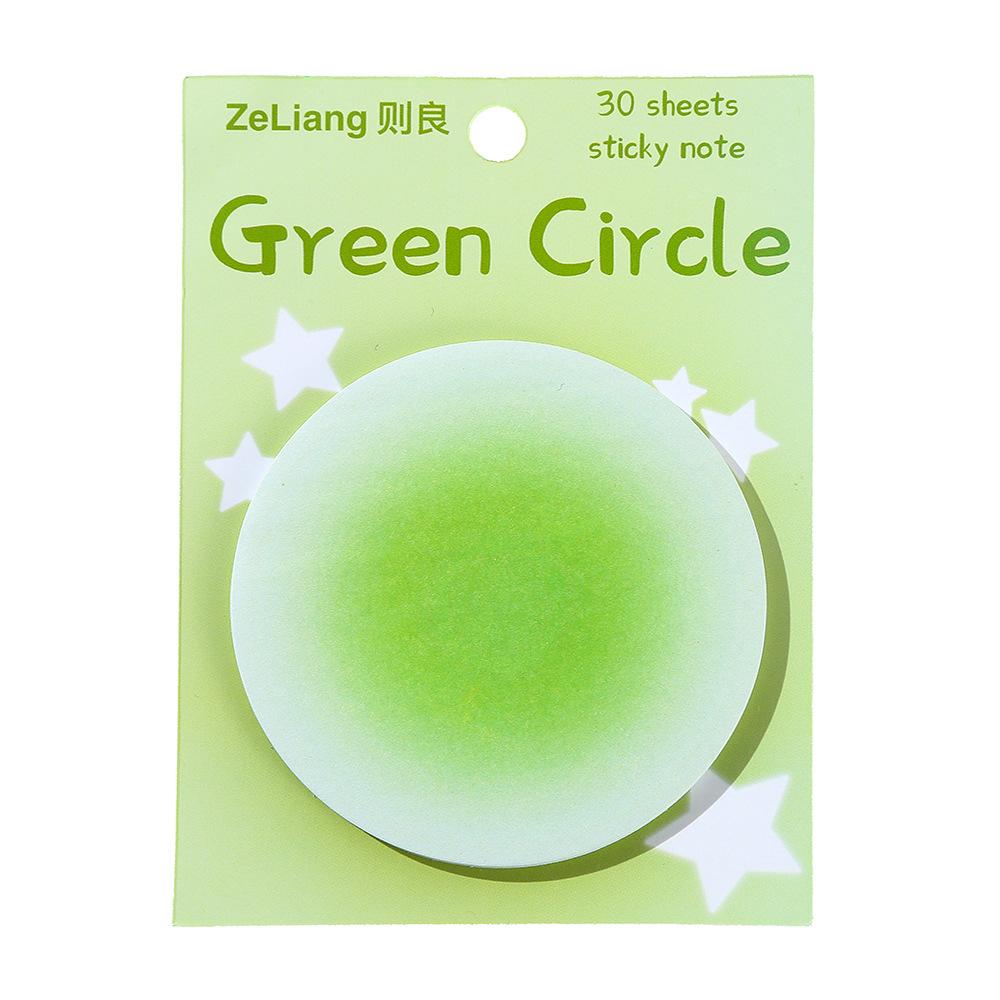 

Office School Supplies Blush halo student notes high value ins wind sticky Morandi round stickers Kawai stationery wholesale зелений