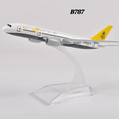 16CM Diecast Metal Royal Brunei Boeing 787 Plane Model Airplane Model Aircraft Model Toy for Christmas Gift Home Decor