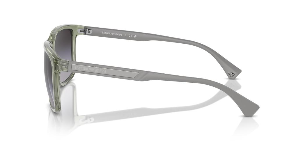 Sunglasses EA4047 SHINY TRANSPARENT GREEN 56 [Emporio Armani] Men's