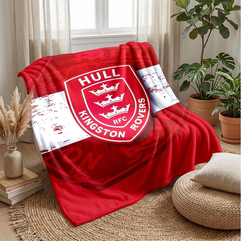 Coperta in Pile Flannel Hull KR Coperta Calda e Accogliente per Divano Letto Viaggio Uso in Tutte le Stagioni