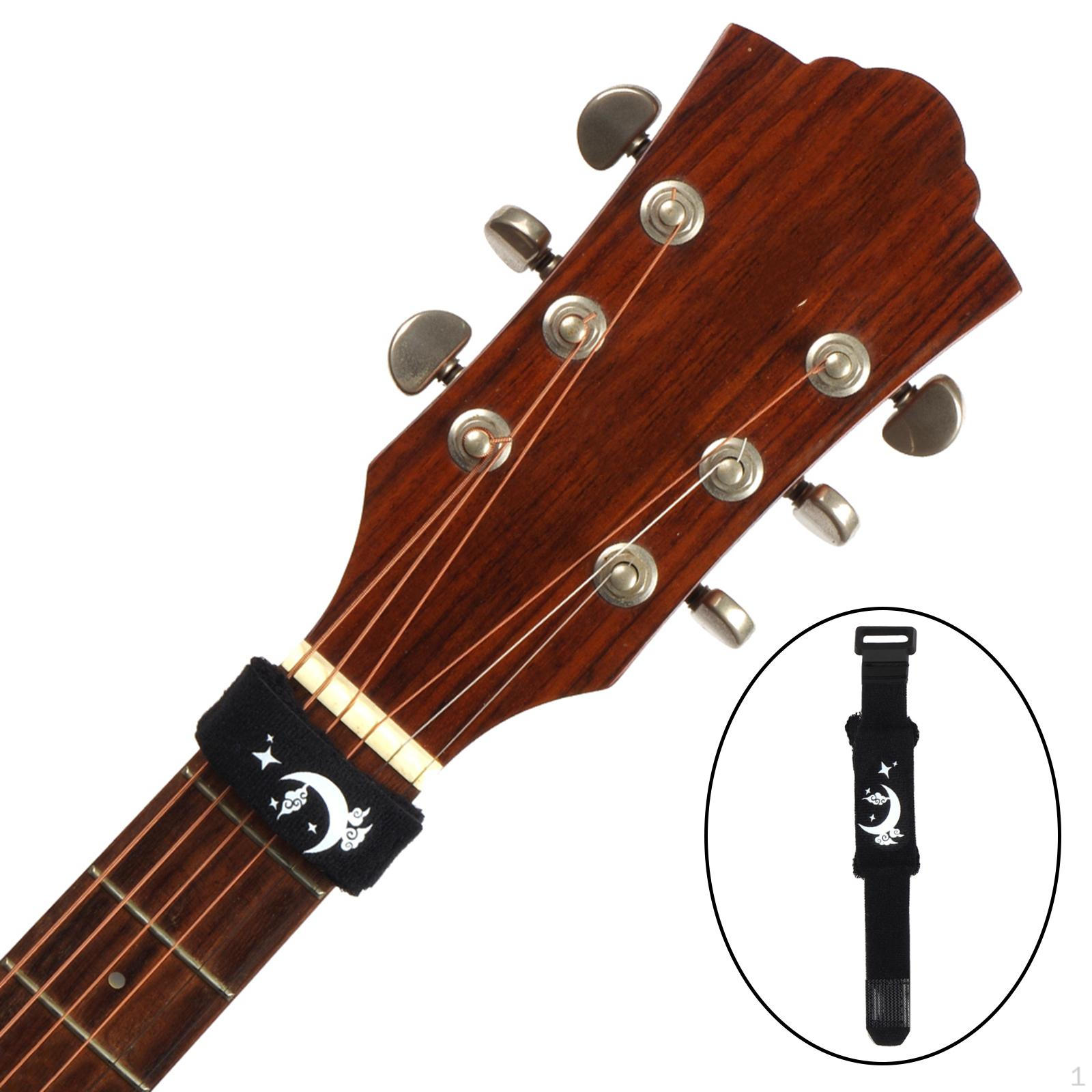 

Глушитель струн для базовой гитары Глушение грифа для 4-струнной 6-струнной акустической электрогитары Классика Moon