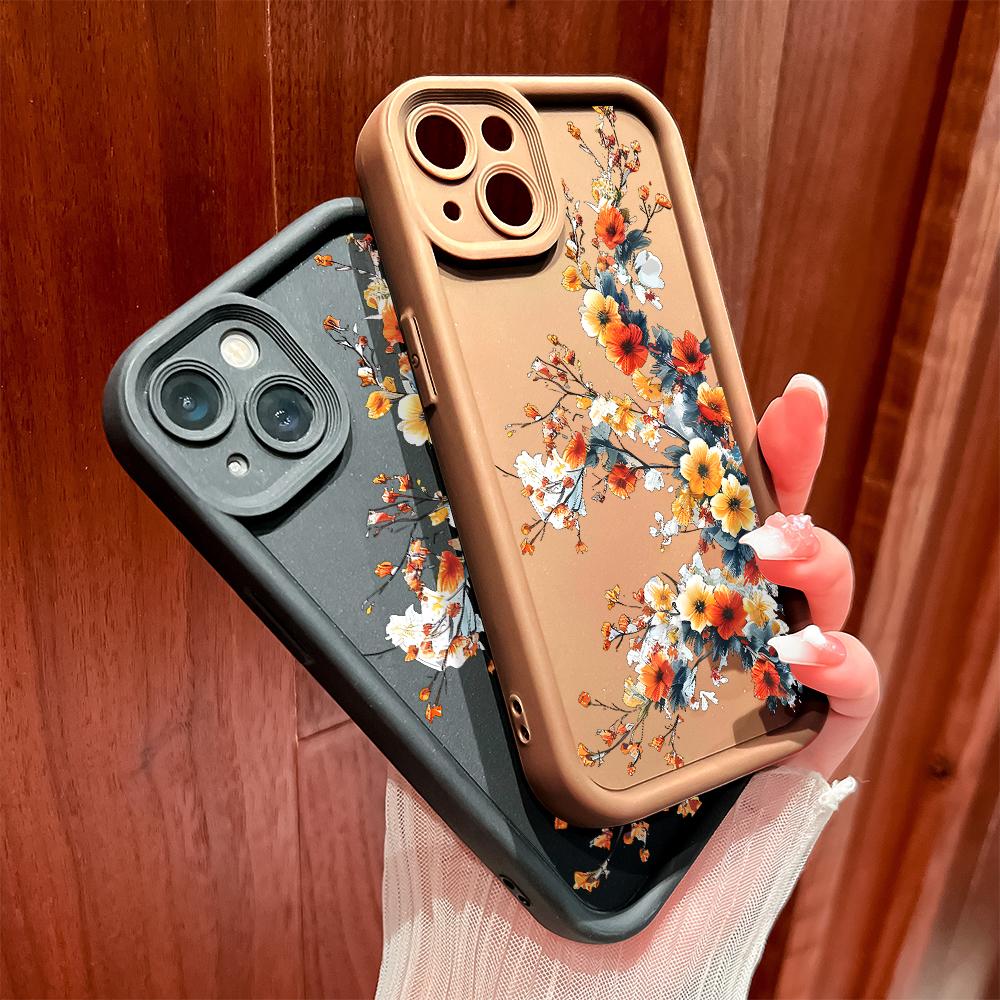 Soft Silicone Square Ladder Printing Pattern Phone Casing Full Cover Camera Shockproof Protection Rubber Case for OPPO Realme