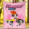 The Powerpuff Girls Theme Printed Blanket - Perfect for Couch, Bed, Travel & Outdoor Use | Machine Washable, Cozy & Durable.