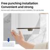 Paper Towel Dispenser Wall Mount Multifold Hand Paper Tissue Holder with Lock Waterproof Self Adhesive Tissue Box for