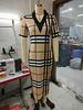 2025 European Autumn/Winter V-Neck Long Sleeve Printed Sexy Dress for Women