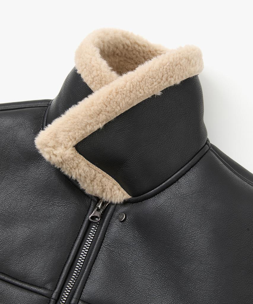 Cofwi Contour Warm Shearling Jacket Black